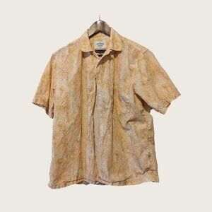 PORTUGUESE FLANNEL - Orange patterned shirt - Sz M